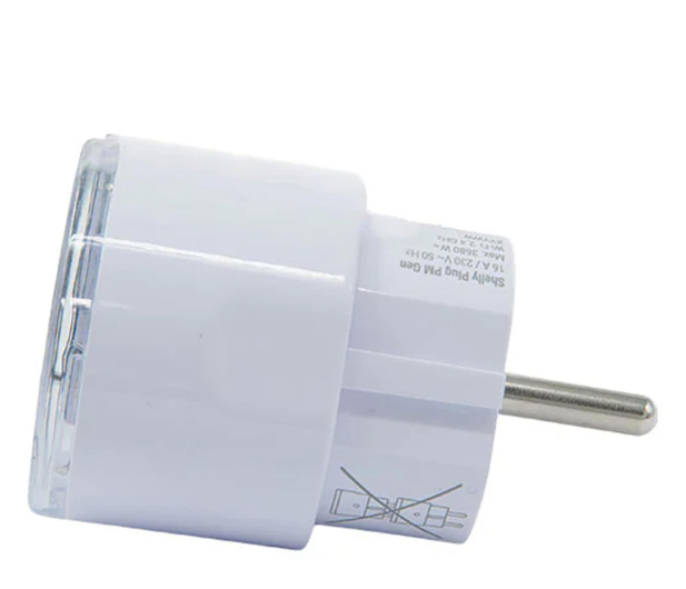 Shelly Smart gniazdko 13A Plug M Gen3 Matter biały - 1490023 - zdjęcie 3